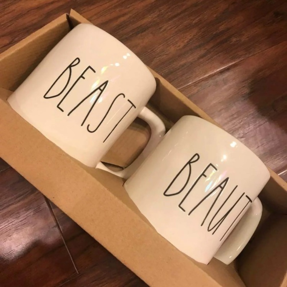 Rae Dunn beauty and beast mug set!